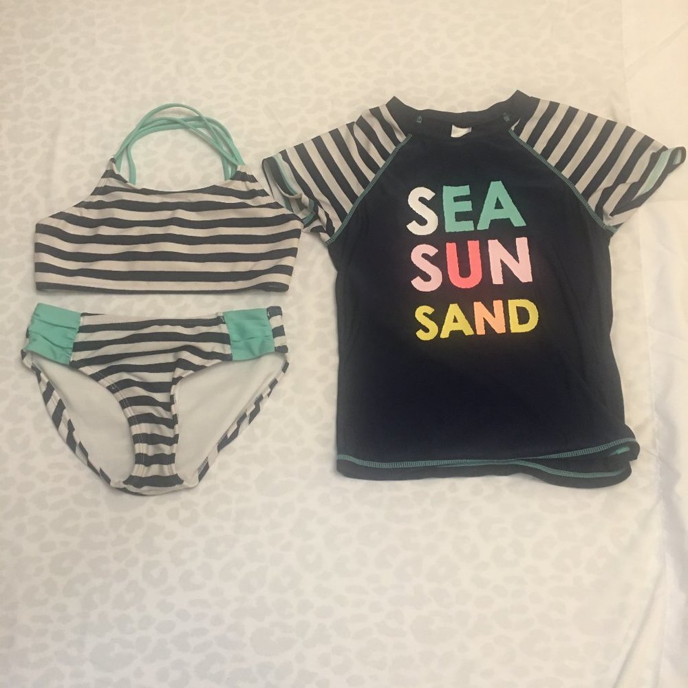 Cat & Jack, Three Piece Swim Wear Set